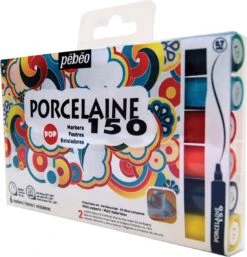 Pebeo Porcelaine 150 Markers 6 X 0.7mm Nibs (Pop Set)