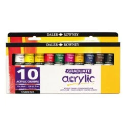 Daler-Rowney Daler Rowney Graduate Acrylic Paint Selection Set 10 X 38ml
