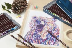 Derwent Coloursoft Pencils 72 Tin -Pencils Artists 1000206 b 1