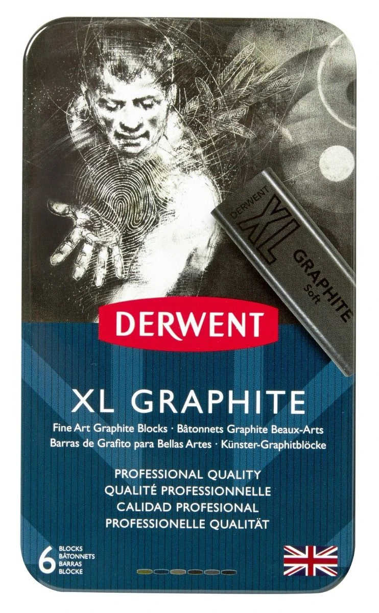 Derwent XL Graphite 6 Tin Set 1 Derwent XL Graphite 6 Tin Set