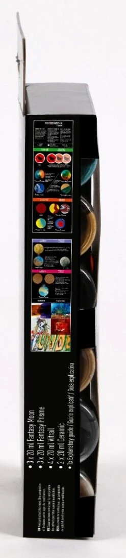 Pebeo Mixed Media Discovery Set 12 X 20ml -Pencils Artists 10004116 b