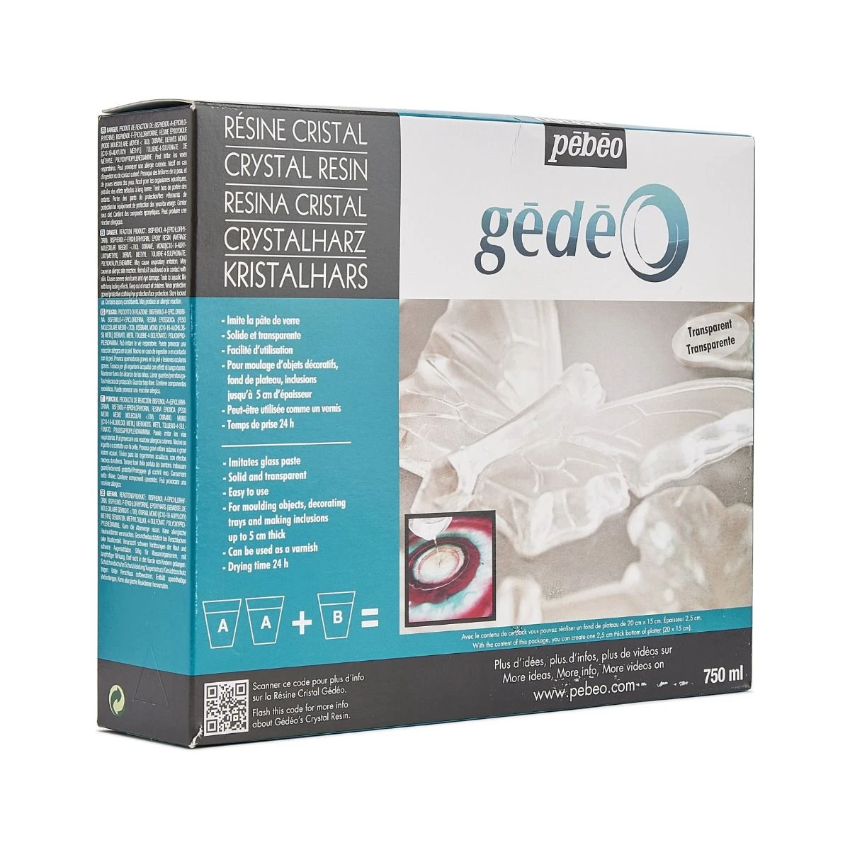Pebeo Gedeo Crystal Resin 750ml 2 Pebeo Gedeo Crystal Resin 750ml - Image 2