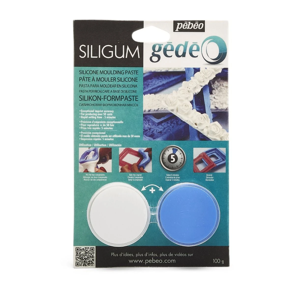 Pebeo Siligum Silicone Moulding Paste 100g 1 Pebeo Siligum Silicone Moulding Paste 100g