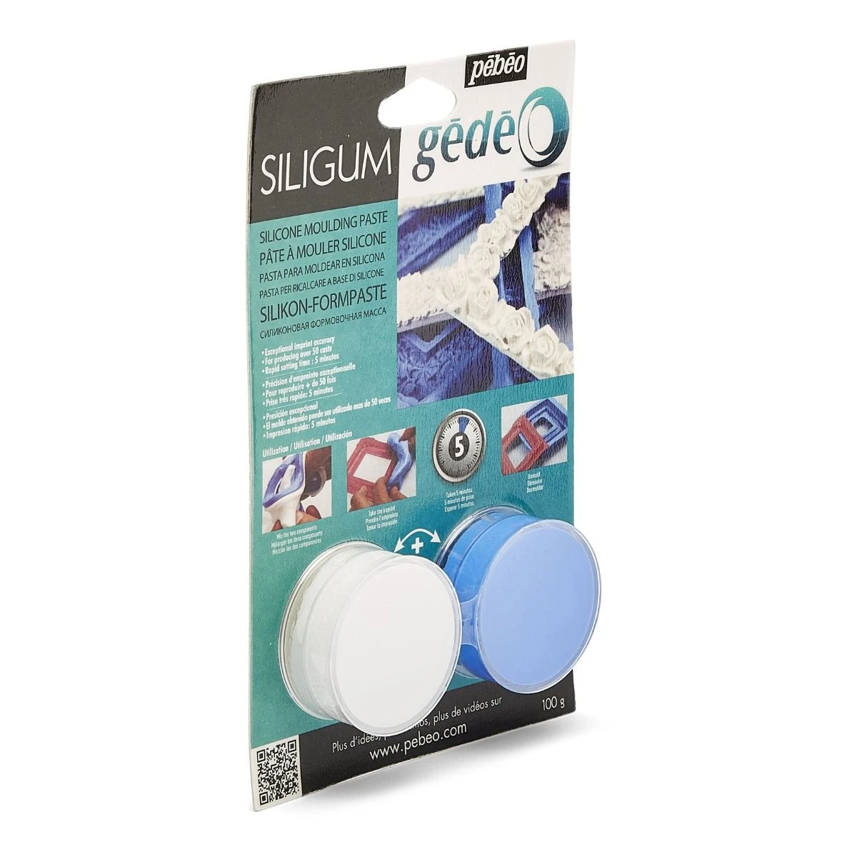 Pebeo Siligum Silicone Moulding Paste 100g 2 Pebeo Siligum Silicone Moulding Paste 100g - Image 2