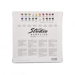 Pebeo Studio Acrylic Set 20 X 20ml -Pencils Artists 1000559 a