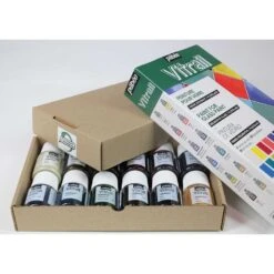 Pebeo Vitrail Exploration Set 12 X 20ml -Pencils Artists 1000573 exp c