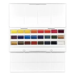 Winsor & Newton Cotman Watercolour Studio Set 24 Whole Pans -Pencils Artists 1000741 f