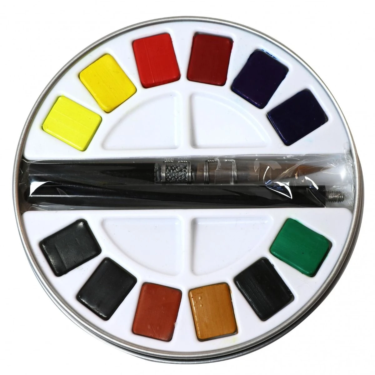 Pebeo Aquarelle Fine Watercolour 12 Half Pan Round Travel Tin 4 Pebeo Aquarelle Fine Watercolour 12 Half Pan Round Travel Tin - Image 4