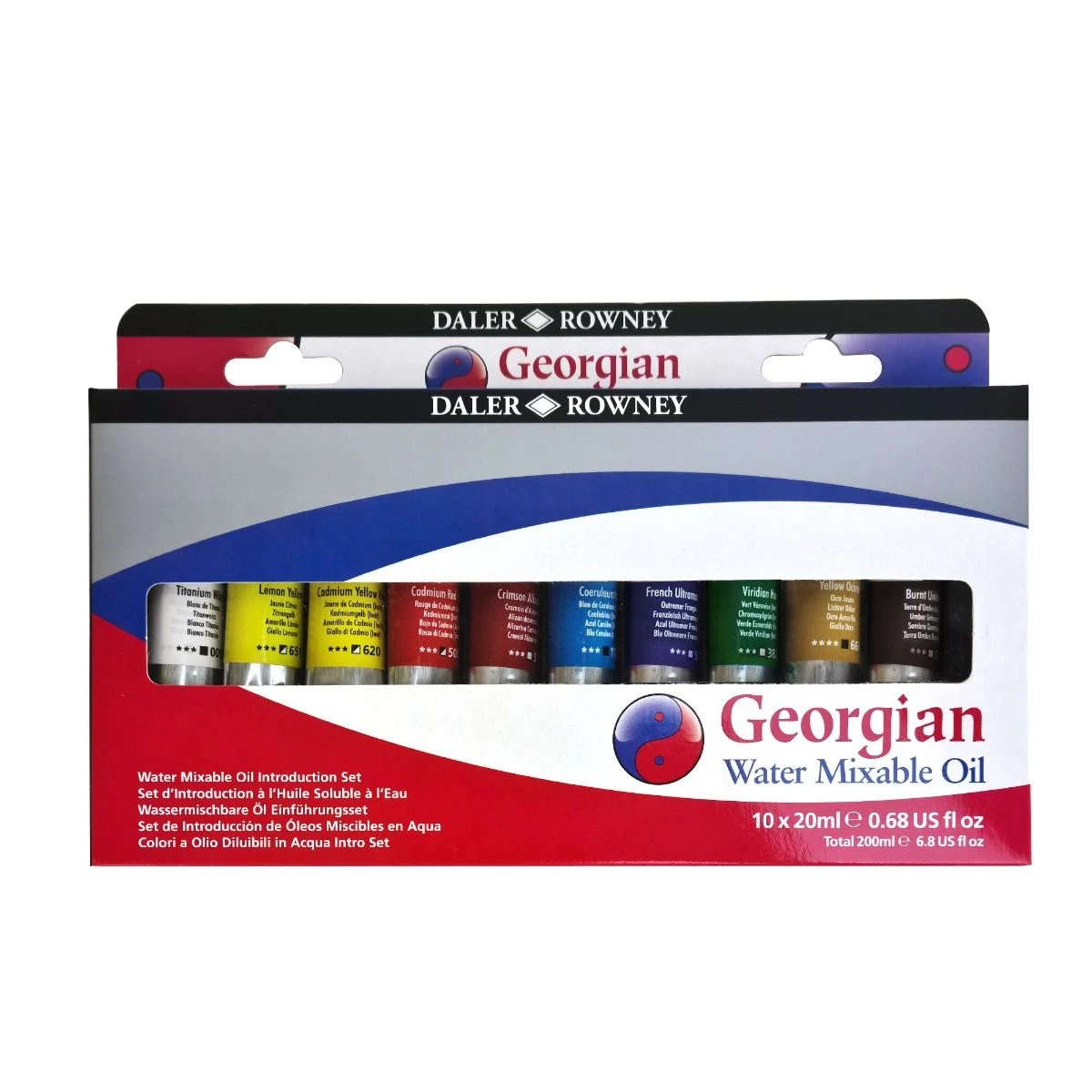 Daler-Rowney Daler Rowney Georgian Water Mixable Oil Introduction Set 10 X 20ml 1 Daler-Rowney Daler Rowney Georgian Water Mixable Oil Introduction Set 10 X 20ml