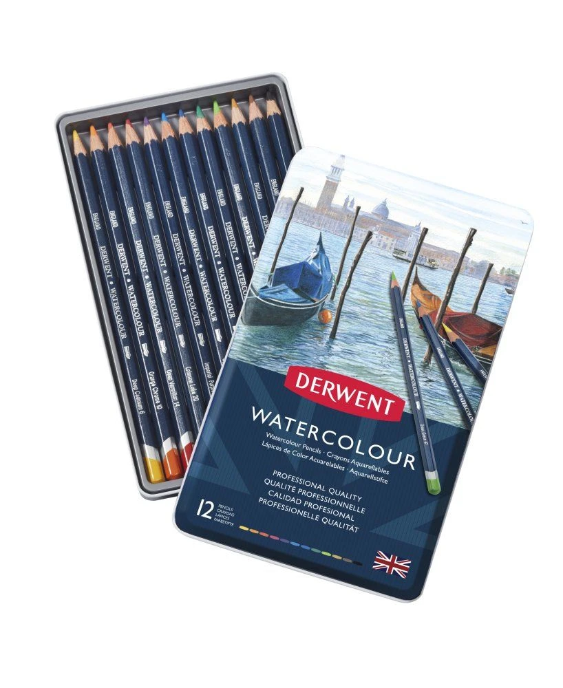 Derwent Watercolour Pencils 12 Tin 1 Derwent Watercolour Pencils 12 Tin