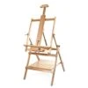 Wykeham Adjustable Wooden Studio Easel With Shelf