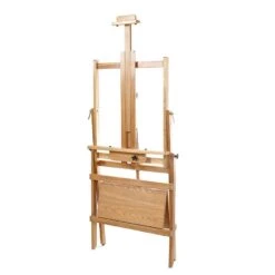 Wykeham Adjustable Wooden Studio Easel With Shelf -Pencils Artists 1001316 b