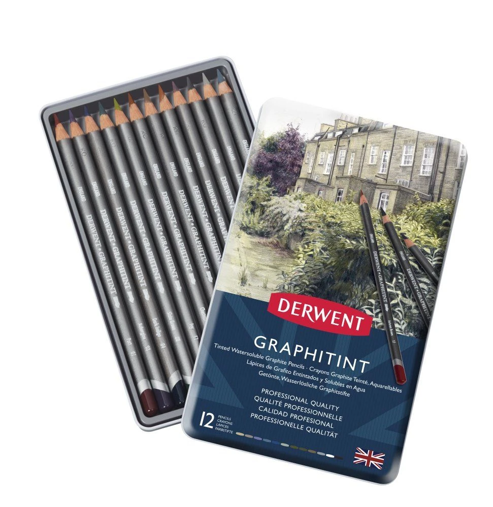 Derwent Graphitint Pencils 12 Tin