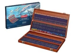 Derwent Inktense Pencils Wooden Box Of 72