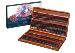 Derwent Coloursoft Pencils Wooden Box Of 72