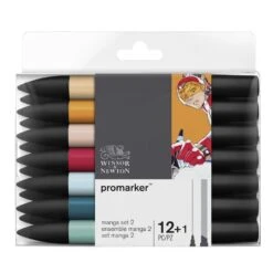 Winsor & Newton Promarker 12+1 Manga Set #2