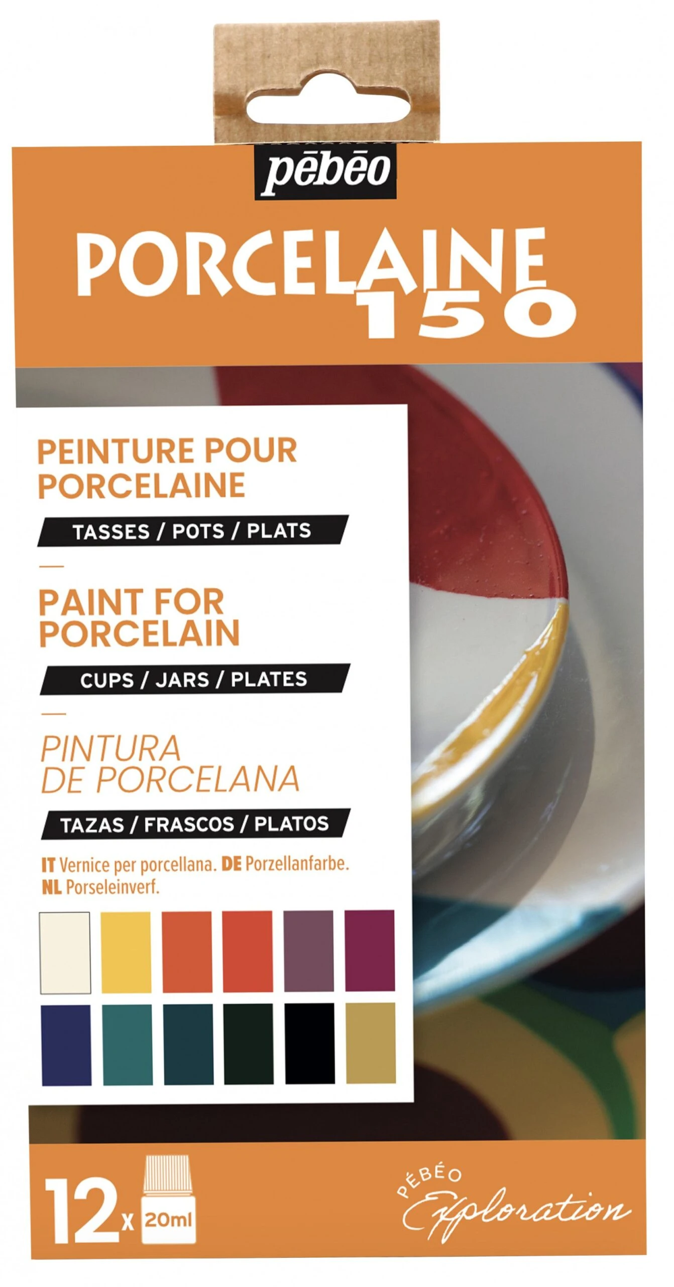 Pebeo Porcelaine 150 Exploration Set #1 12 X 20 Ml 1 Pebeo Porcelaine 150 Exploration Set #1 12 X 20 Ml