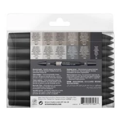 Winsor & Newton Promarker Brush 12+1 Neutral Tones Set 6 Winsor & Newton Promarker Brush 12+1 Neutral Tones Set -Pencils Artists 2000638 box a