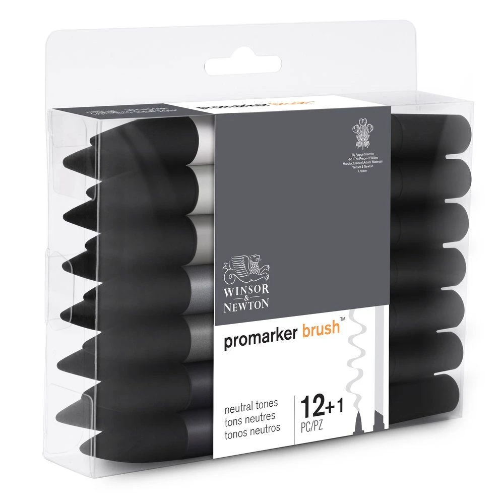 Winsor & Newton Promarker Brush 12+1 Neutral Tones Set 2 Winsor & Newton Promarker Brush 12+1 Neutral Tones Set - Image 2