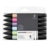 Winsor & Newton Promarker Brush Set 6 Pastel Tones