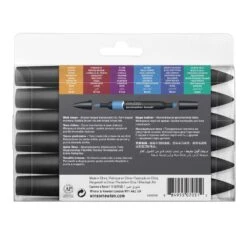 Winsor & Newton Promarker Brush 6 Rich Tones Set 6 Winsor & Newton Promarker Brush 6 Rich Tones Set -Pencils Artists 2000697 box b