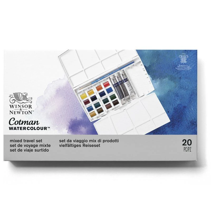Winsor & Newton Cotman Watercolour Mixed Travel Set 1 Winsor & Newton Cotman Watercolour Mixed Travel Set