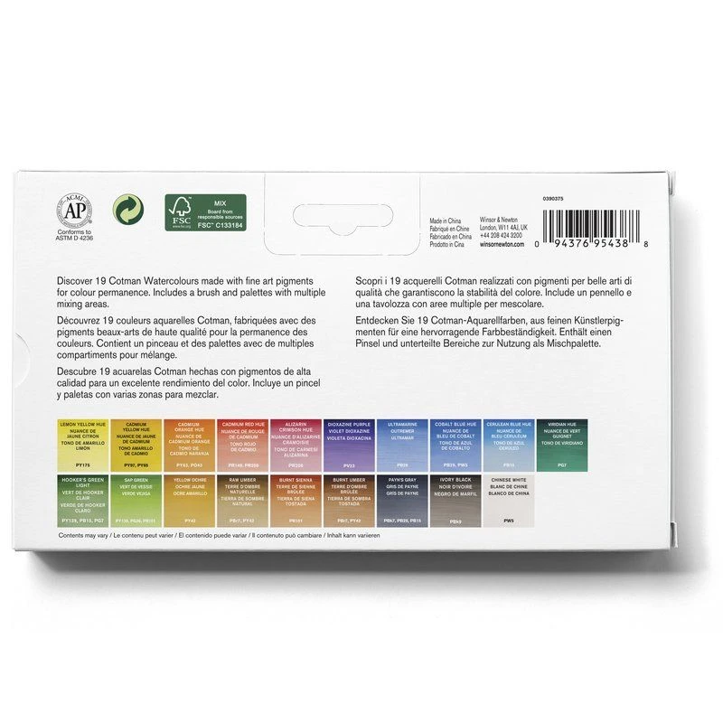 Winsor & Newton Cotman Watercolour Mixed Travel Set 2 Winsor & Newton Cotman Watercolour Mixed Travel Set - Image 2