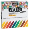 Pebeo Vitrea 160 Glass Paint Marker Sets Of 9 Assorted Colours