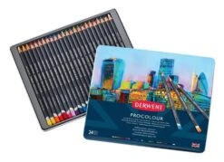 Derwent Procolour Professional Quality Colour Pencil 24 Tin