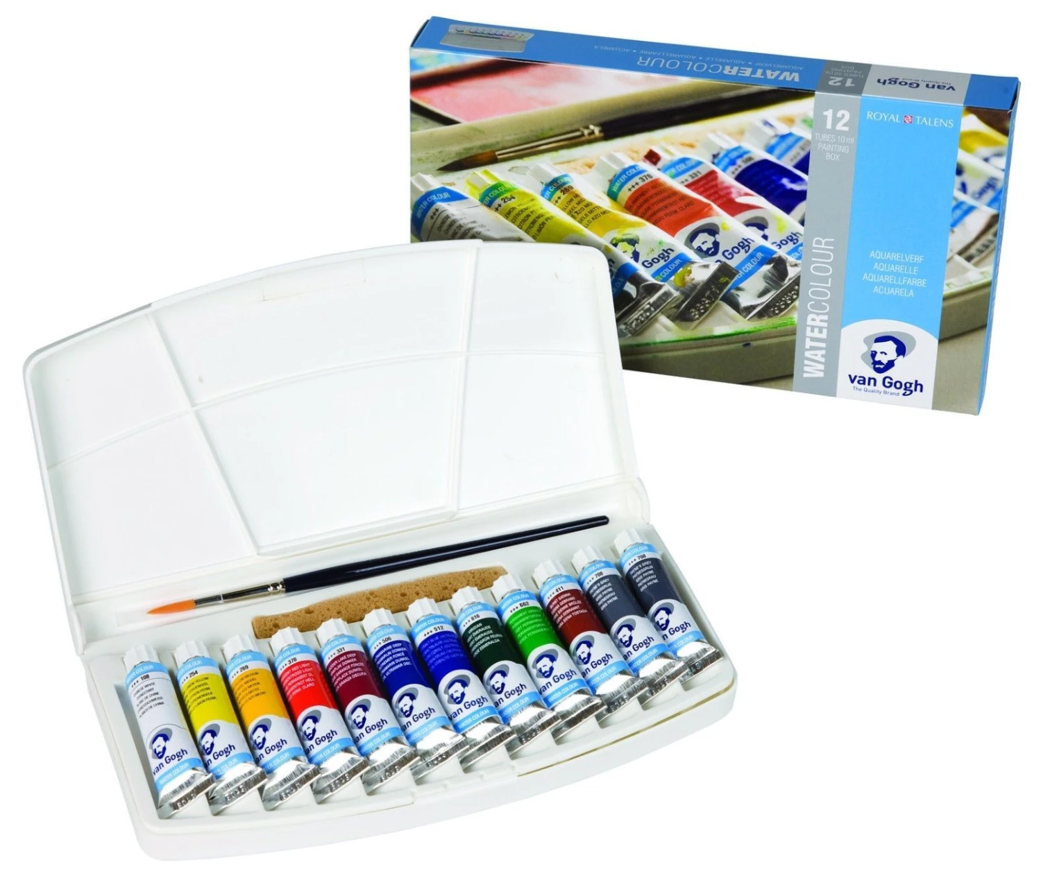Van Gogh Watercolour 12 X 10ml Paint Box Set 1 Van Gogh Watercolour 12 X 10ml Paint Box Set