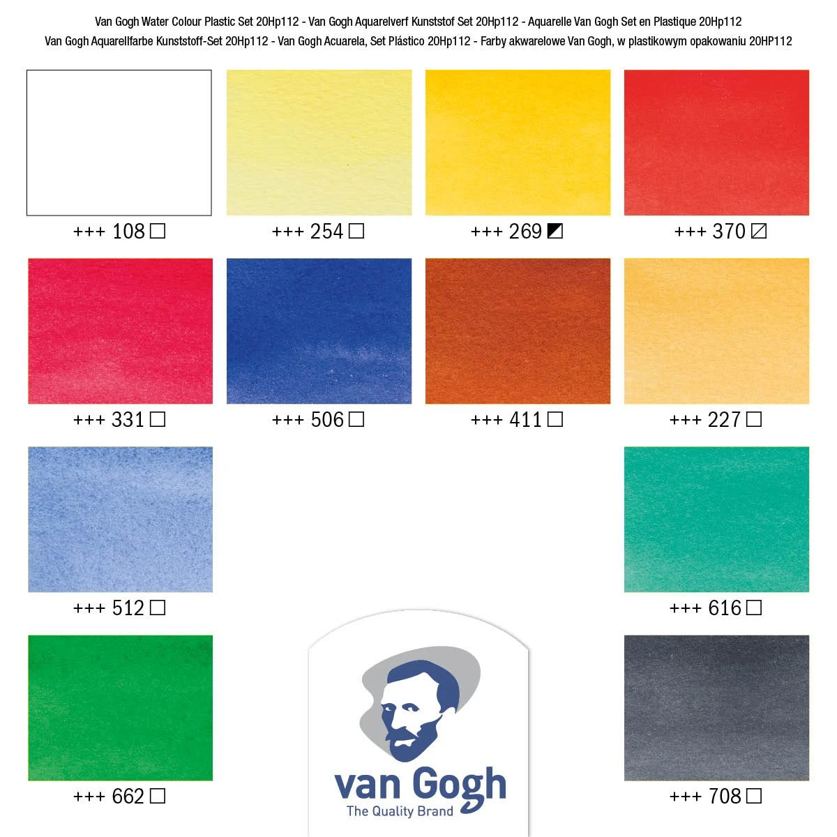 Van Gogh Watercolour 12 X 10ml Paint Box Set 4 Van Gogh Watercolour 12 X 10ml Paint Box Set - Image 4