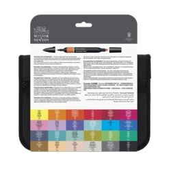 Winsor & Newton Promarker Arts & Illustration Wallet 24 Pen Set -Pencils Artists 2001162 b 2