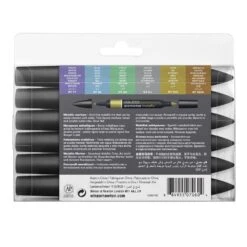 Winsor & Newton Promarker Metallic 6 Set -Pencils Artists 2001163 box b