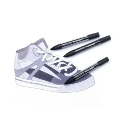 Winsor & Newton Promarker Grey And Black Tones Wallet 24 Set -Pencils Artists 2001169 d