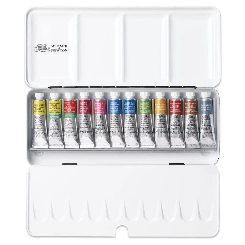 Winsor & Newton Professional Watercolour 12pc Tube Travel Tin 4 Winsor & Newton Professional Watercolour 12pc Tube Travel Tin - Image 4
