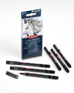 Derwent Line Maker Black Set Of 6 -Pencils Artists 2001418 001
