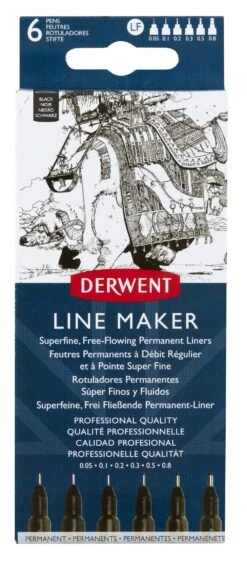 Derwent Line Maker Black Set Of 6