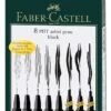Faber-Castell Pitt Artist Pens Set Of 8 (Black)