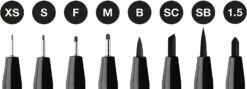 Faber-Castell Pitt Artist Pens Set Of 8 (Black) 7 Faber-Castell Pitt Artist Pens Set Of 8 (Black) -Pencils Artists 2001419 b