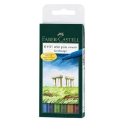 Faber-Castell Pitt Artist Brush Pens Landscape Set 6pc