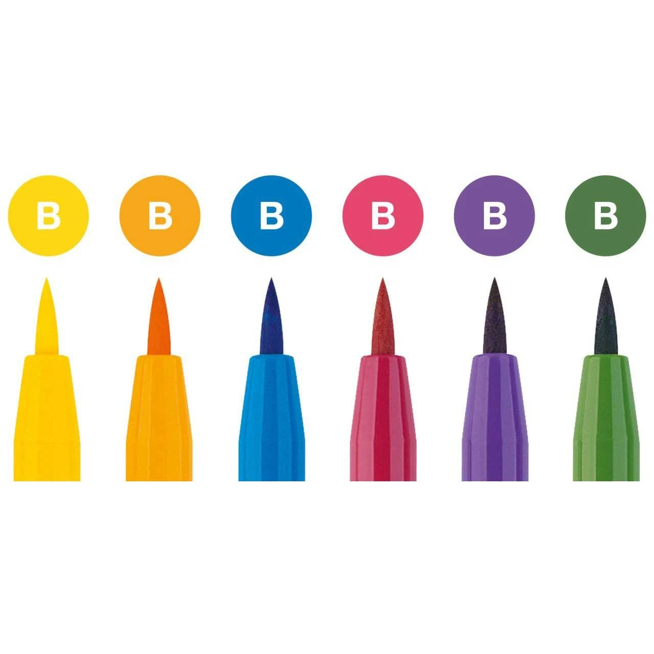 Faber-Castell Pitt Artist Brush Pens Basic Set 6pc 2 Faber-Castell Pitt Artist Brush Pens Basic Set 6pc - Image 2