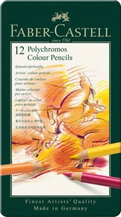 Faber-Castell Polychromos Colour Pencil 12 Tin