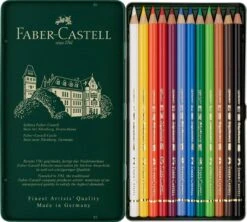 Faber-Castell Polychromos Colour Pencil 12 Tin -Pencils Artists 2001425 a