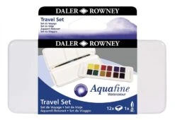 Daler-Rowney Daler Rowney Aquafine Watercolour 12 Pan Travel Set