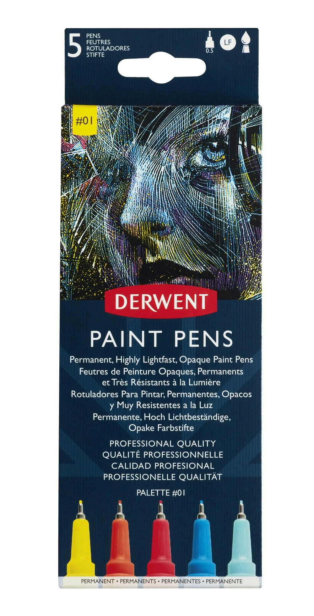 Derwent Paint Pens Colour Palette Set #1 1 Derwent Paint Pens Colour Palette Set #1