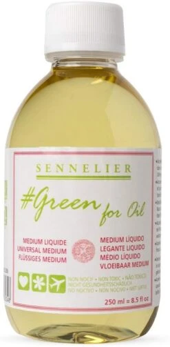 Sennelier Green For Oil Liquid Medium 250ml