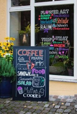 Uni-Ball PWE-5M Liquid Chalk Marker Set Of 4 -Pencils Artists 2001670 c