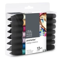 Winsor & Newton Promarker 12+1 Manga Romance Set -Pencils Artists 2001744 b