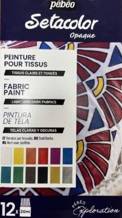 Pebeo Setacolor Shimmer Exploration Set 12 X 20ml