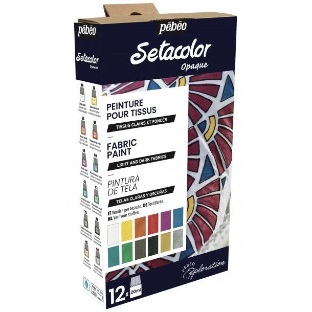 Pebeo Setacolor Shimmer Exploration Set 12 X 20ml 2 Pebeo Setacolor Shimmer Exploration Set 12 X 20ml - Image 2